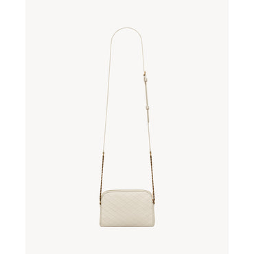 Gaby Zipped Pouch On Chain - Crema Soft