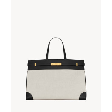 L Manhattan Suppl Shopping Bag - Greggio/Nero