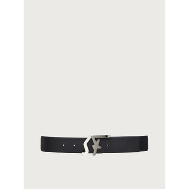 Reversible And Adjustable Sf Belt - Men - Black/Hickory