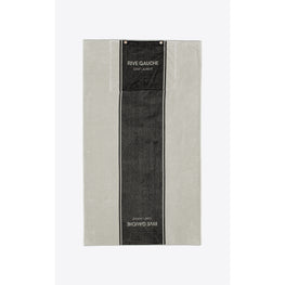 Rive Gauche Towel Cabas In Sponge - Black/Bianco/Black