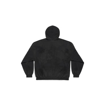 Large Fit Hoodie - Washed Black
