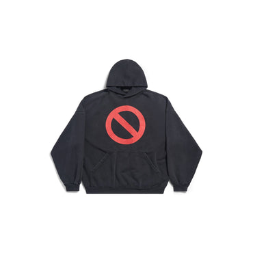 Large Fit Hoodie - Faded Black