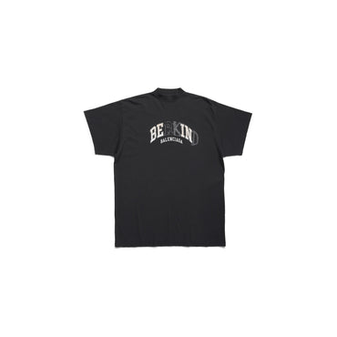 Oversized T-Shirt - Faded Black/White