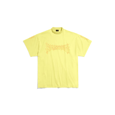 Oversized T-Shirt - Yellow/Red