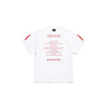 Oversized T-Shirt - Light Heathr Gry/Red
