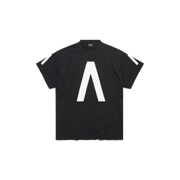 Oversized T-Shirt - Faded Black/White
