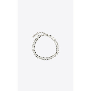Pear Rhinestone Bracelet - Argent Oxyde/Crystal