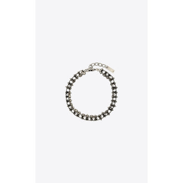 Pear Rhinestone Bracelet - Argent Oxyde/Crystal
