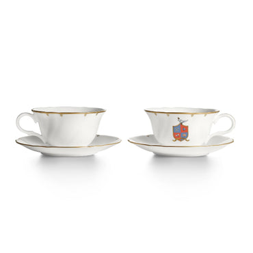 73914612 - Set of 2 Bc Crest Whit Tea Cup
