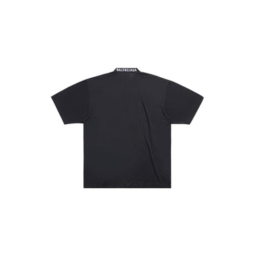 Medium Fit T-Shirt - Washed Black/White