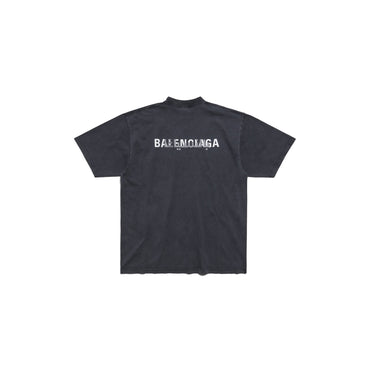 Medium Fit T-Shirt - Faded Black/White