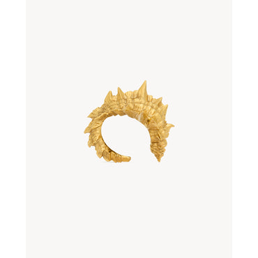Spiky Shell Cuff - Or Laiton Satine Leg