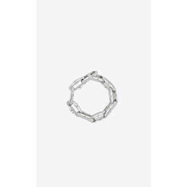 Rhinestone Chain Bracelet - Palladium/Crytal