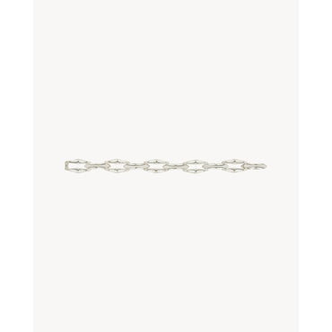 Rhinestone Chain Bracelet - Palladium/Crytal