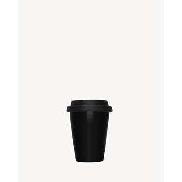 SMALL TRAVEL MUG BLACK PORCELA - NERO/NERO