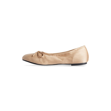 Leopold Flat Satin Worn Out - Light Beige