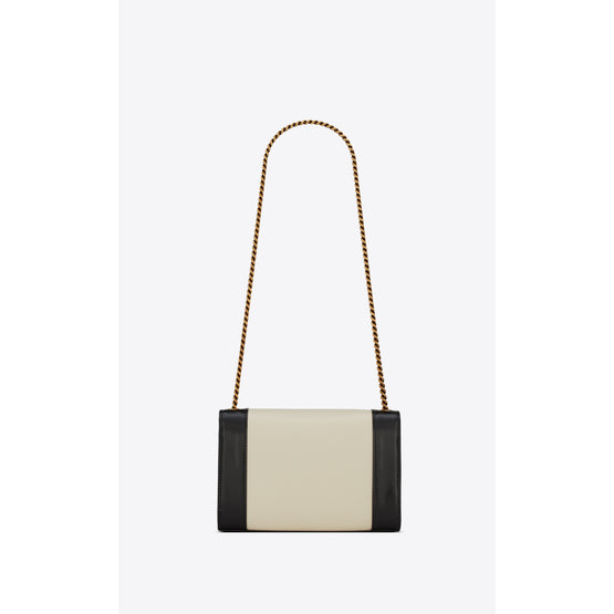 Small Kate Chain Bag In Nappa - N.Alabast/Black