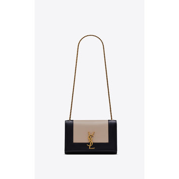 Small Kate Chain Bag - White Seal/Nero