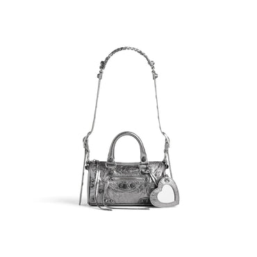 Le Cagole Mini Duffle Bag - Silver