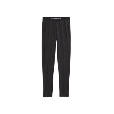 Leg Athletic Leggings - Black/White
