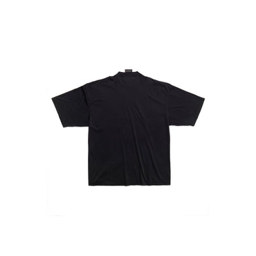 Large Fit T-Shirt - Washed Black/White