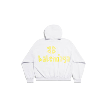 Ripped Pocket Hoodie - White