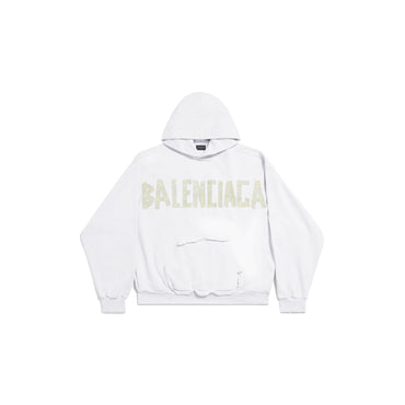 Ripped Pocket Hoodie - White