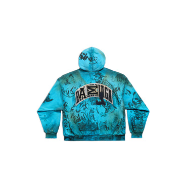 Medium Fit Zip-Up Hoodie - Azure
