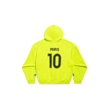 Medium Fit Zip-Up Hoodie - Fluo Yellow/Black