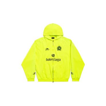 Medium Fit Zip-Up Hoodie - Fluo Yellow/Black