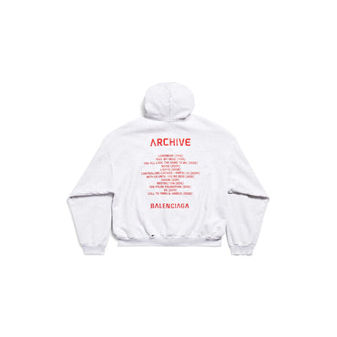 Medium Fit Zip-Up Hoodie - Light Heathr Gry/Red