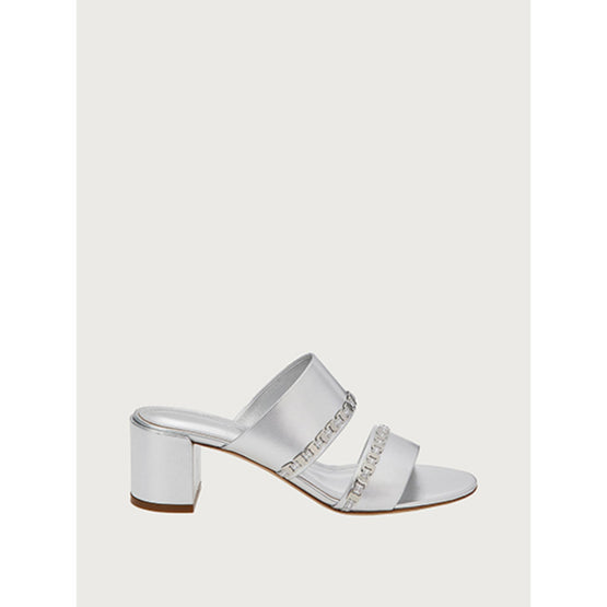 Vara Chain Sandals - Silver