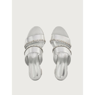 Vara Chain Sandals - Silver