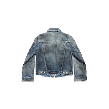 Shrunk Denim Jacket - Dirty Pale Blue