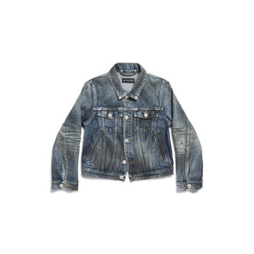 Shrunk Denim Jacket - Dirty Pale Blue