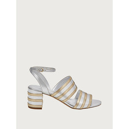 Dual Color Sandals - Silver/Mekong Gold