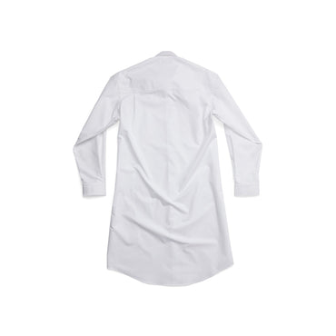 Hourglass Shirt Dress - White