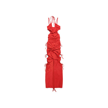 Patched Bikini Dress - Red