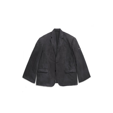 Minimal Cargo Tailored Jacket - Black