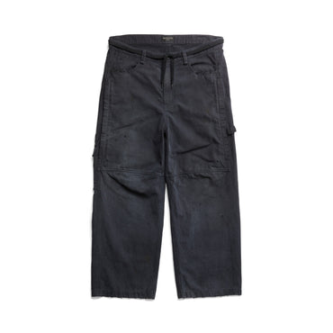 Cropped Skater Pants - Black