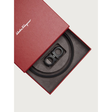 Gancini Switch Belt Box - Men - Black/Marine Blue