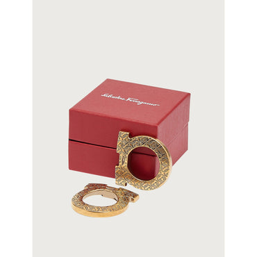 Interchangeable Gancini Switch Buckle - Men - Antique Gold