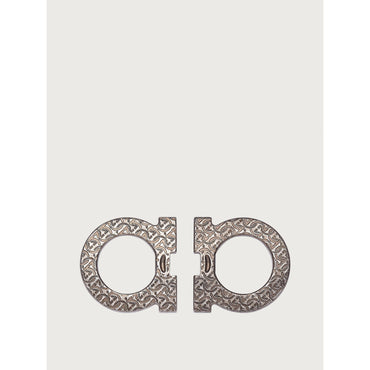 Interchangeable Gancini Switch Buckle - Men - Antique Palladium
