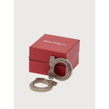 Interchangeable Gancini Switch Buckle - Men - Antique Palladium