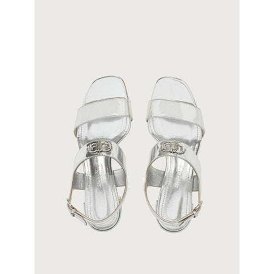 Gancini Sandals - Silver