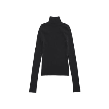 Tight Turtleneck Sweater - Black
