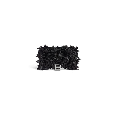 Hourglass Wallet W/Chain - Black