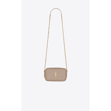 Mini Lou With Chain - Dark Beige