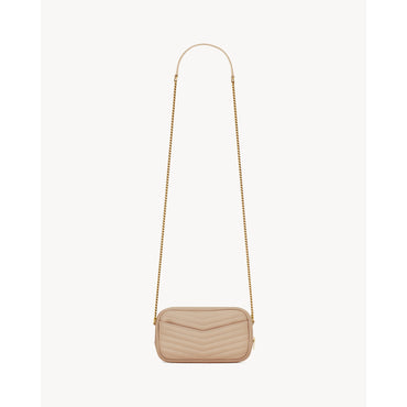 Mini Lou With Chain - Dark Beige