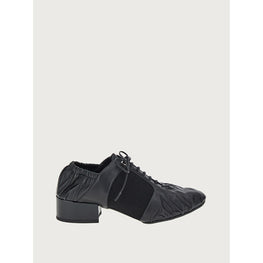 Lace Up Nappa Shoe - Black